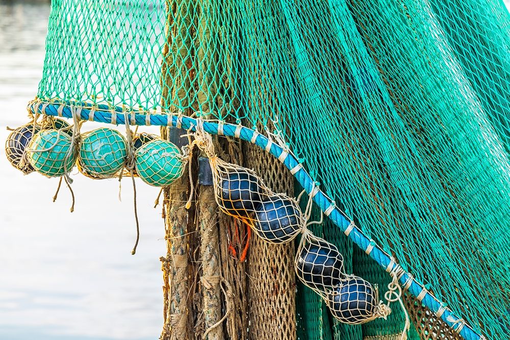 Agrigento Province-Sciacca A fishing net in the harbor of Sciacca-on the Mediterranean Sea